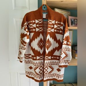 Aztec style knit cardigan